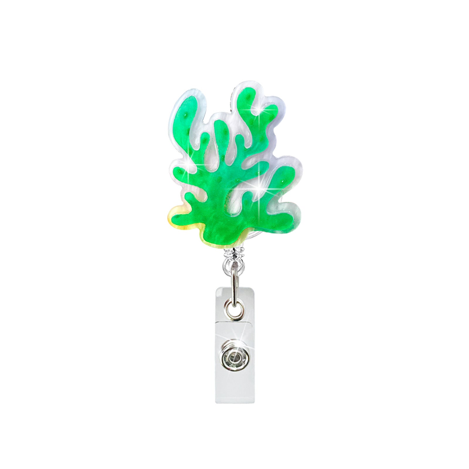 Wholesale Protect Marine Life Dolphin Jellyfish Coral Retractable Badge Keychain